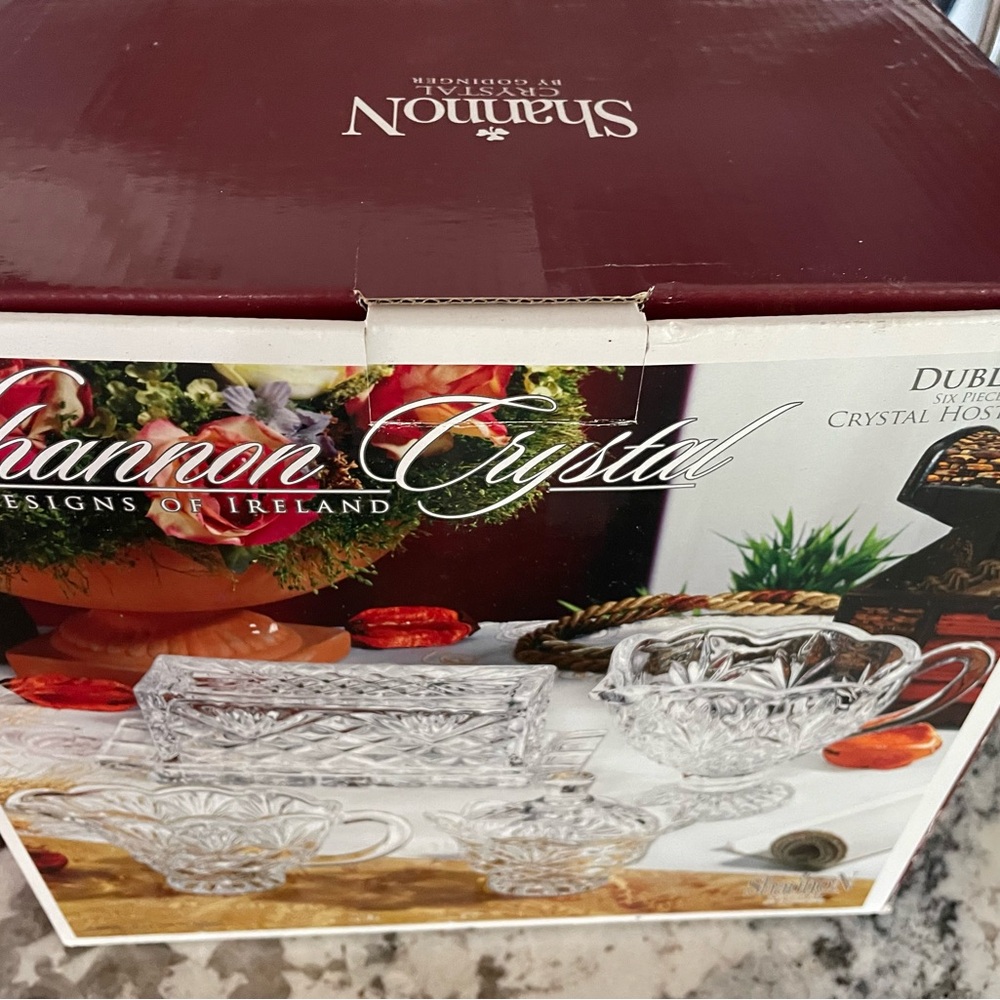 Shannon Crystal 6 Piece Hostess Set - Picture 2 of 4